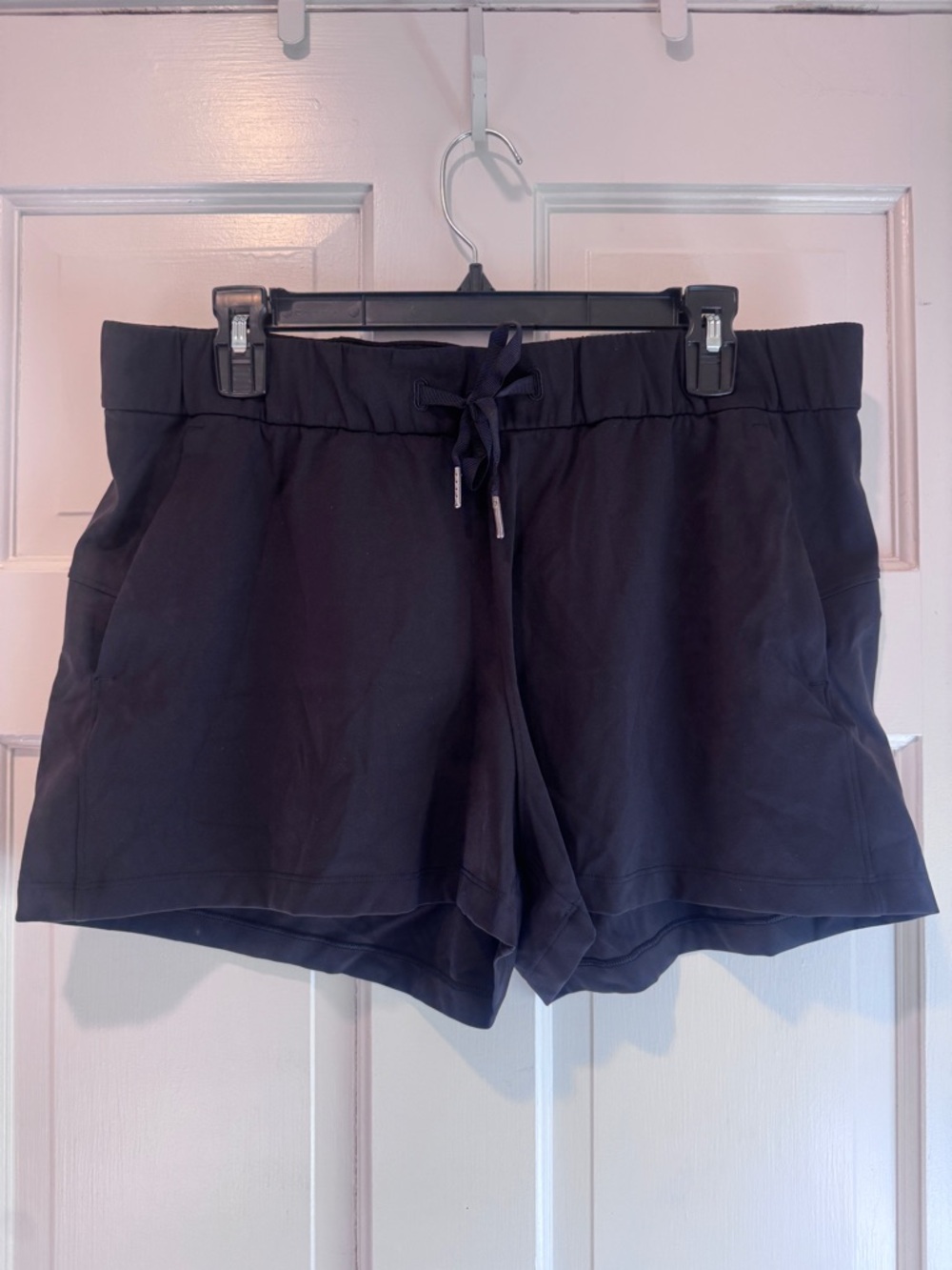 Lululemon Black Athletic Shorts Size 12 Drawstring Waist Lightweight Activewear